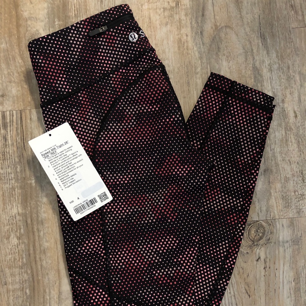Lululemon Seawheeze Camo Reflective Speed Tight